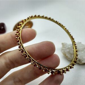 Gypsy slim bracelet red and gold‎
